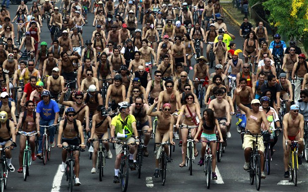 naked bike ride mexico